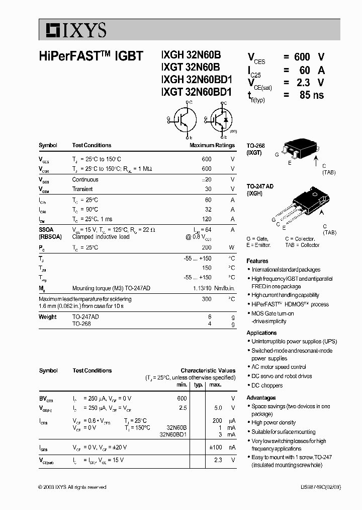 IXGT32N60B_4504523.PDF Datasheet