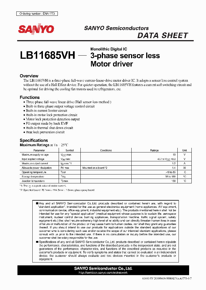 LB11685VH_4504538.PDF Datasheet