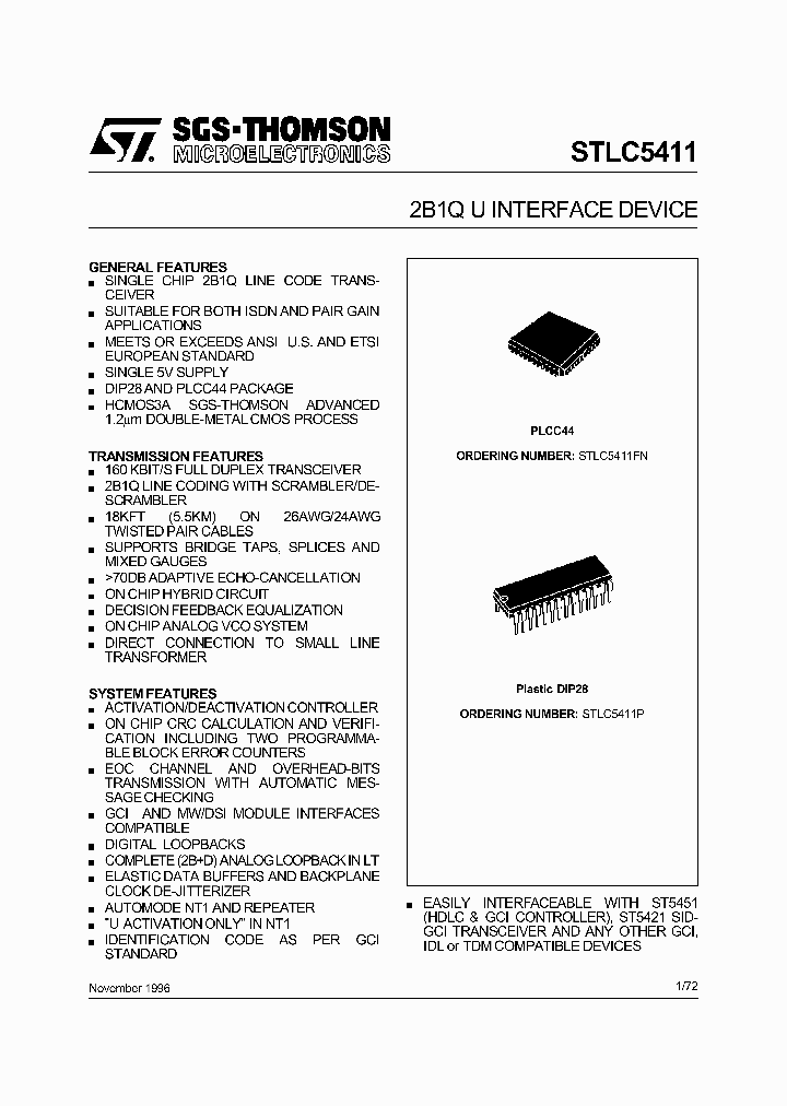 STLC5411_4505782.PDF Datasheet