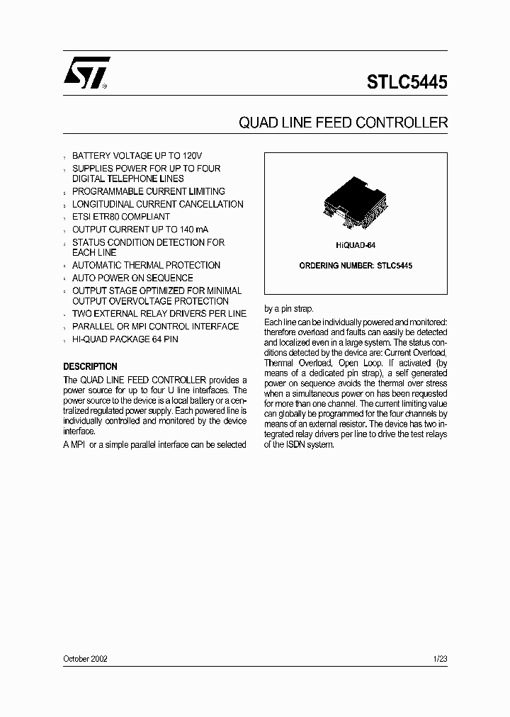 STLC5445_4505786.PDF Datasheet