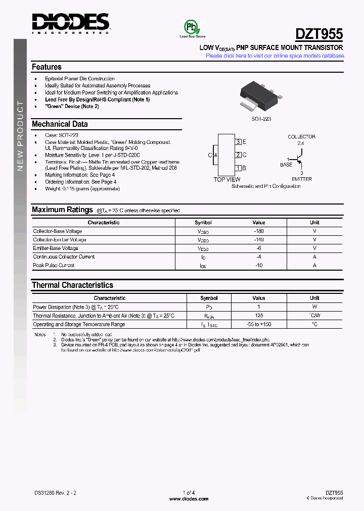 DZT955-13_4506850.PDF Datasheet