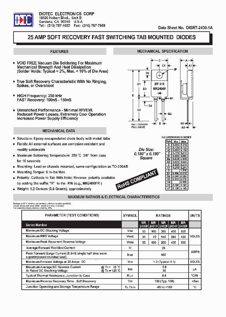 DISRT-2400-1A_4507026.PDF Datasheet