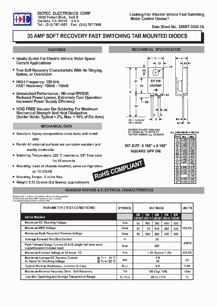 DISRT-3500-1A_4507027.PDF Datasheet