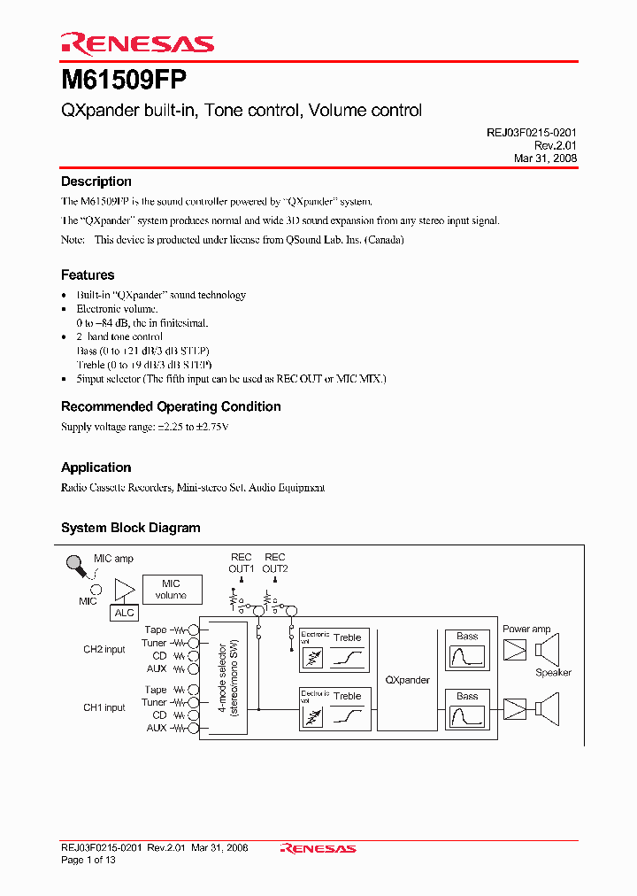 M61509FP_4507337.PDF Datasheet