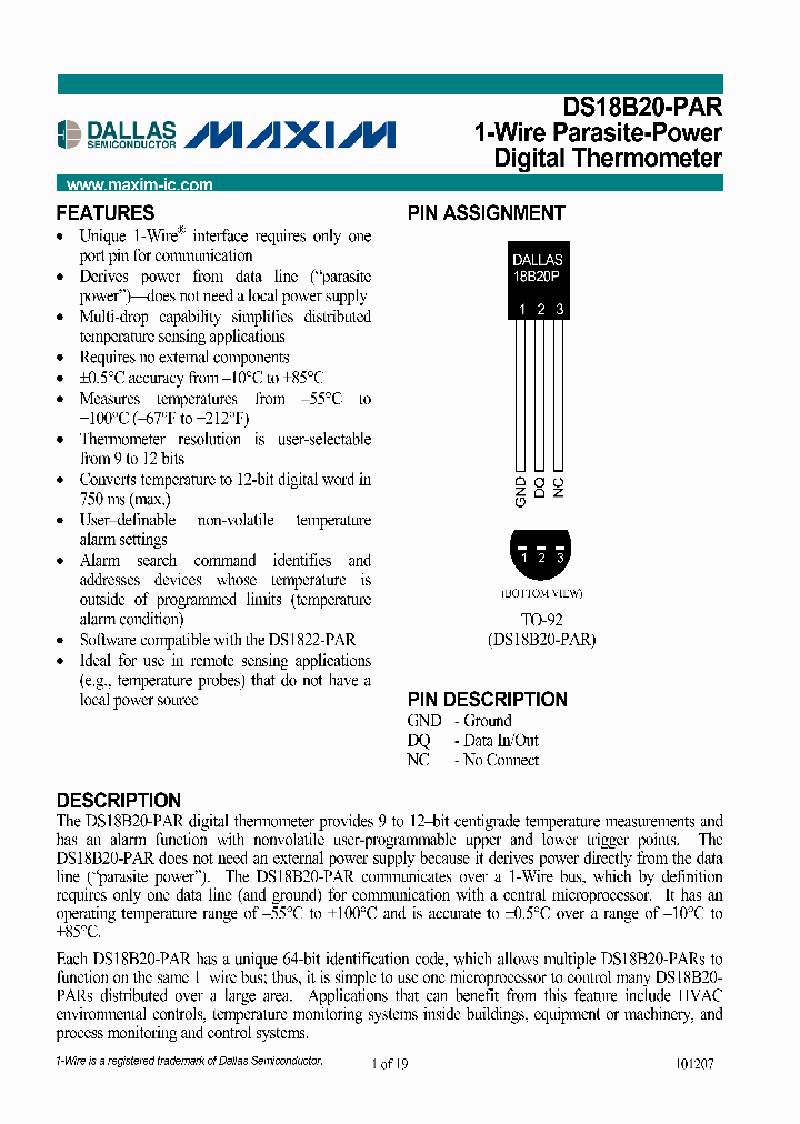 DS18B20-PAR07_4507517.PDF Datasheet