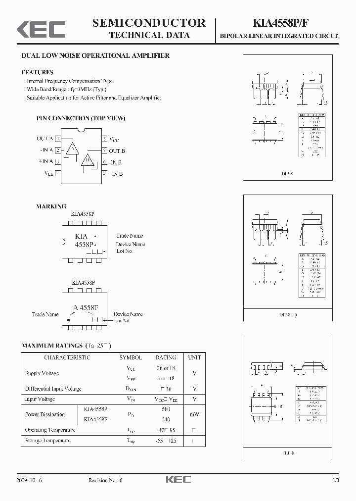 KIA4558P-F_4507674.PDF Datasheet