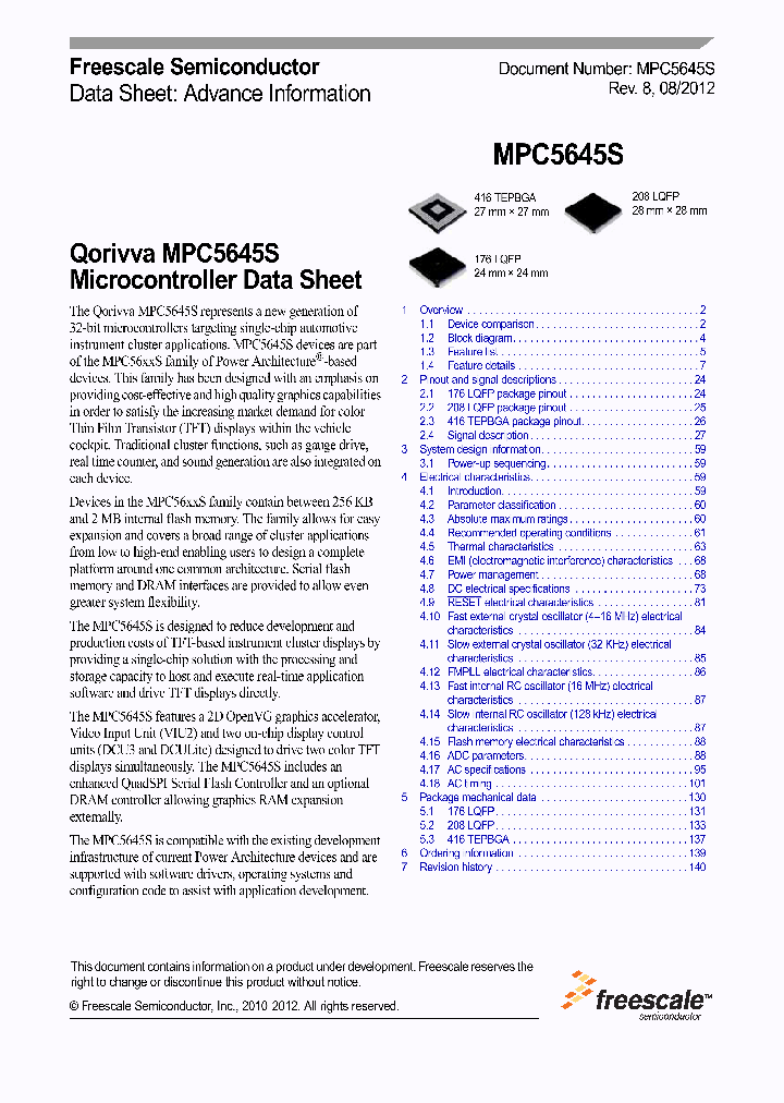 MPC5645S_4508035.PDF Datasheet