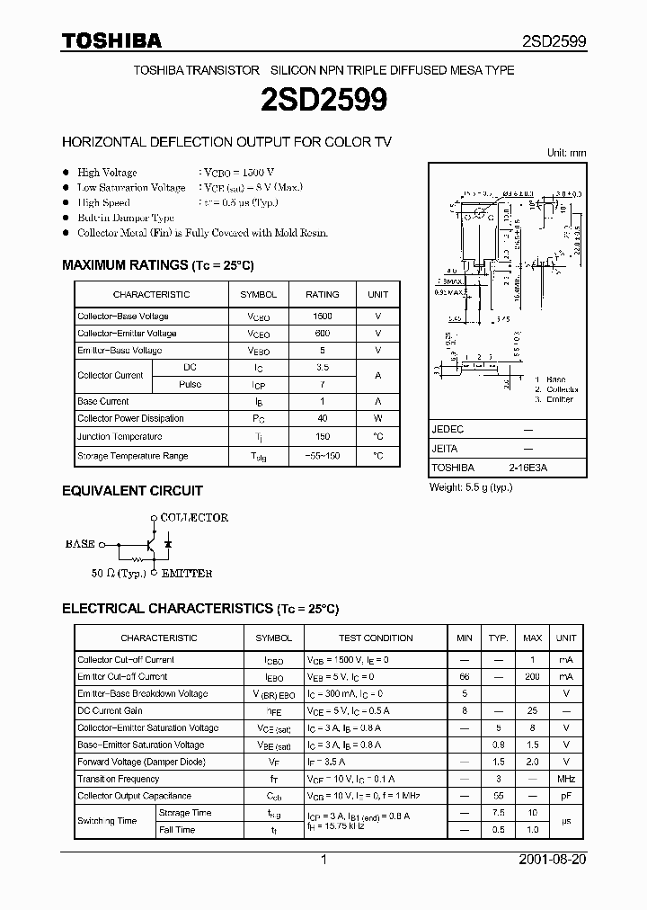 2SD2599_4510238.PDF Datasheet