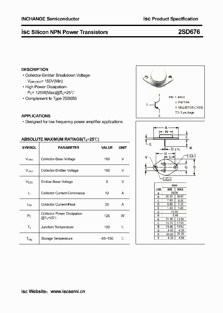2SD676_4510180.PDF Datasheet