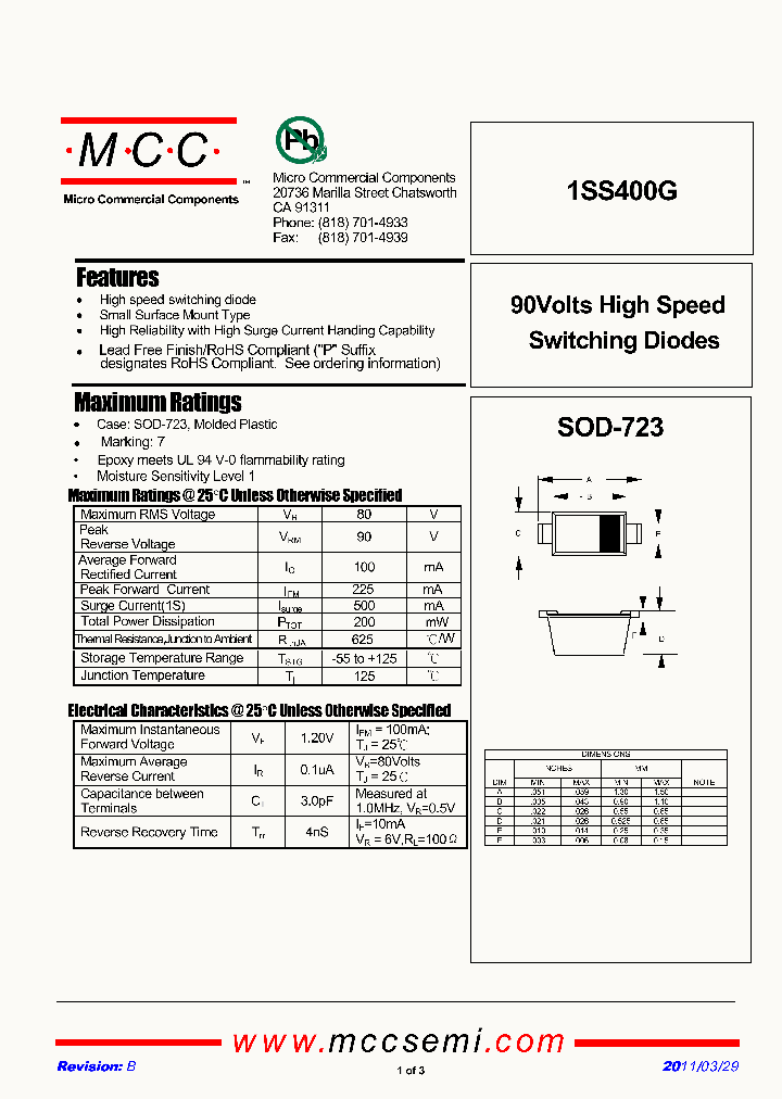 1SS400G_4510458.PDF Datasheet