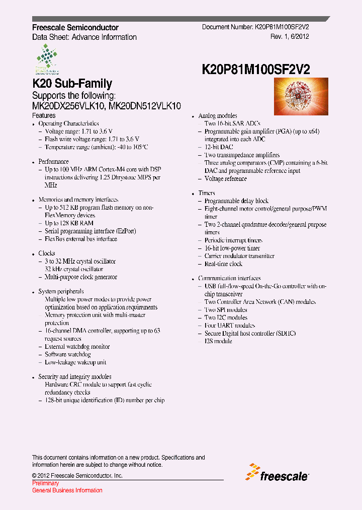 MK20DX256VLK10_4511535.PDF Datasheet