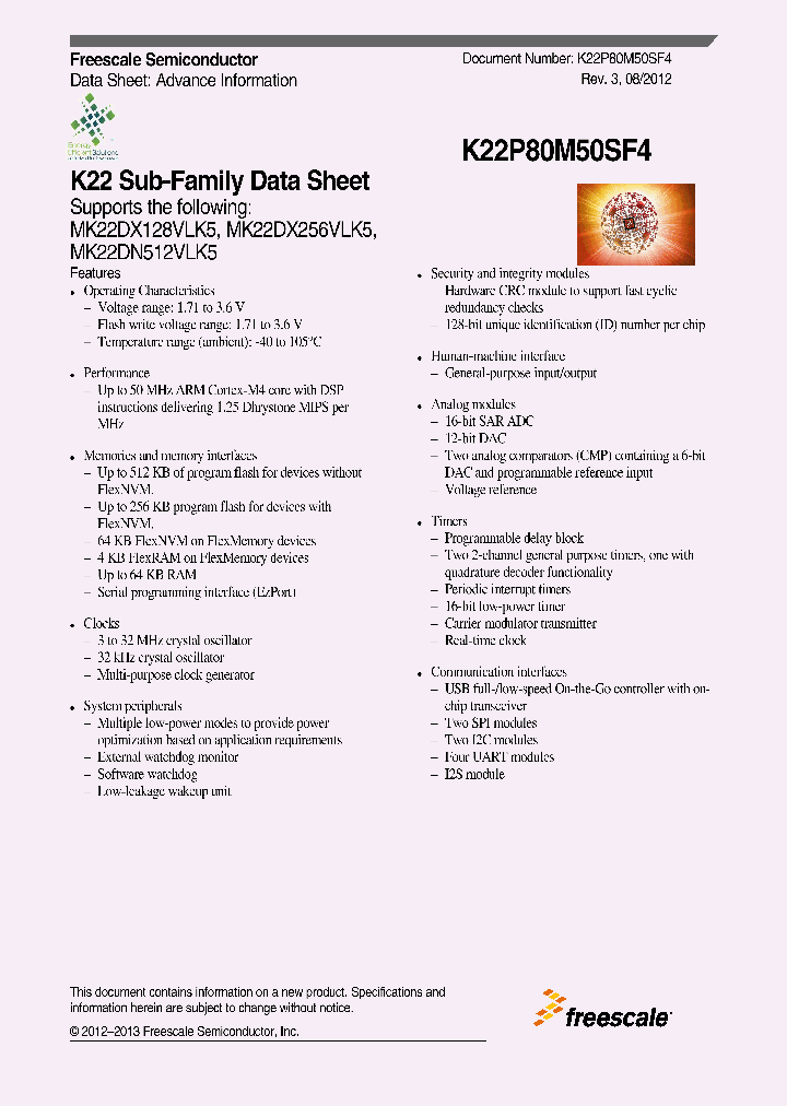 MK22DX256VLK5_4511538.PDF Datasheet