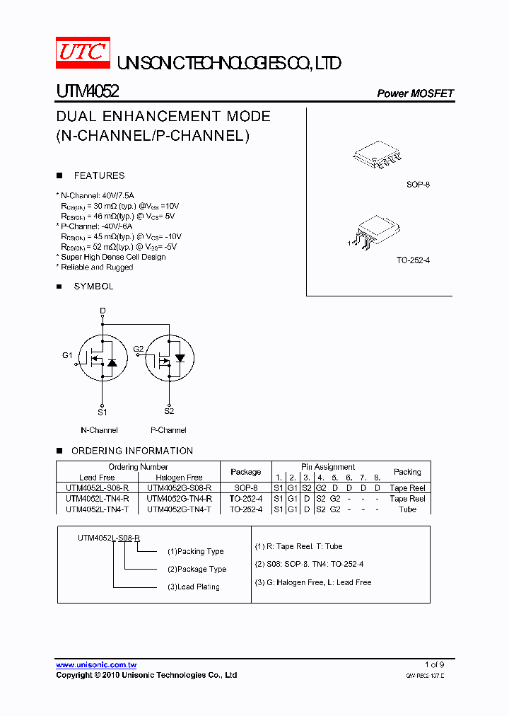 UTM4052_4515392.PDF Datasheet