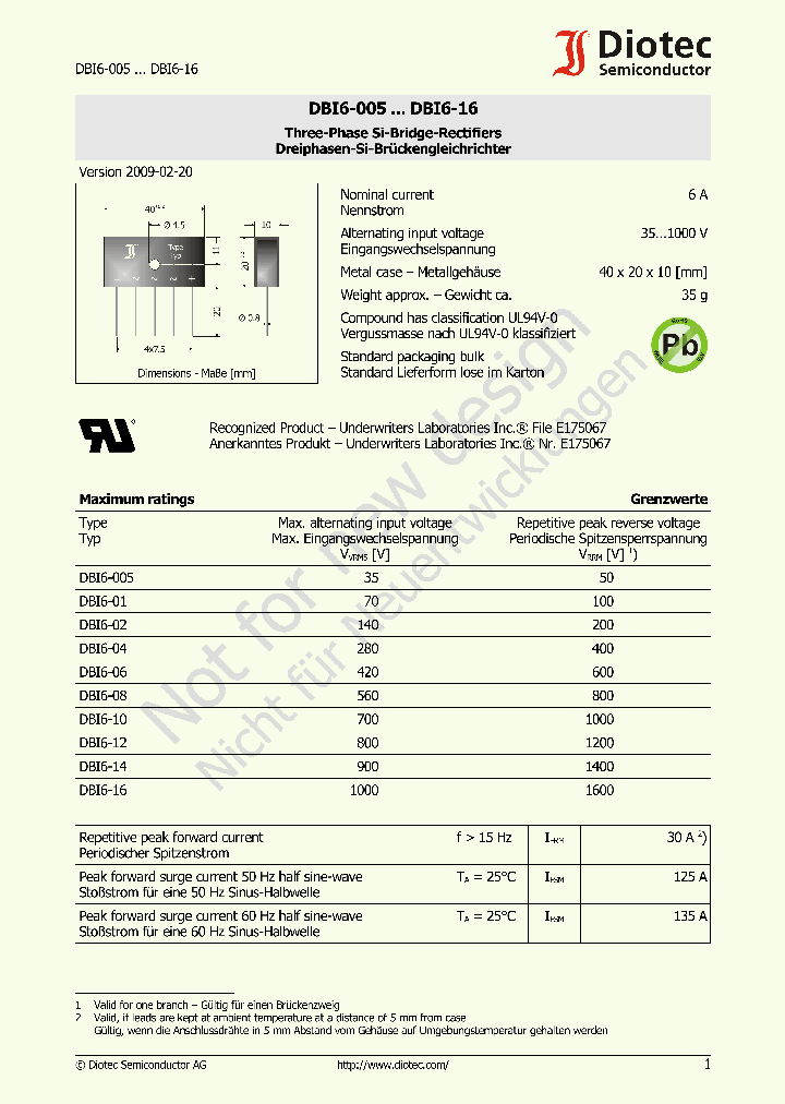 DBI6-00509_4515894.PDF Datasheet