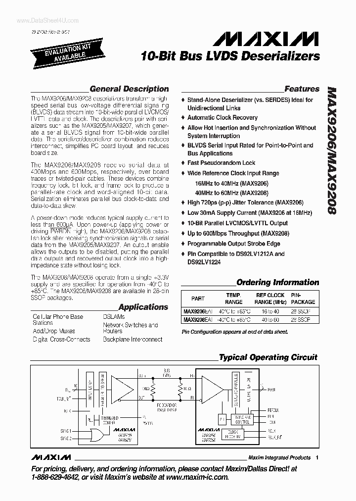 MAX9206_4516184.PDF Datasheet