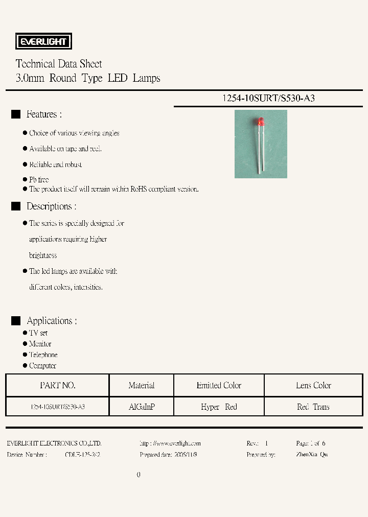 1254-10SURT-S530-A3_4516215.PDF Datasheet
