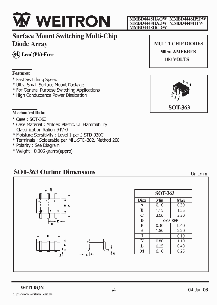 MMBD4448HSDW_4516757.PDF Datasheet