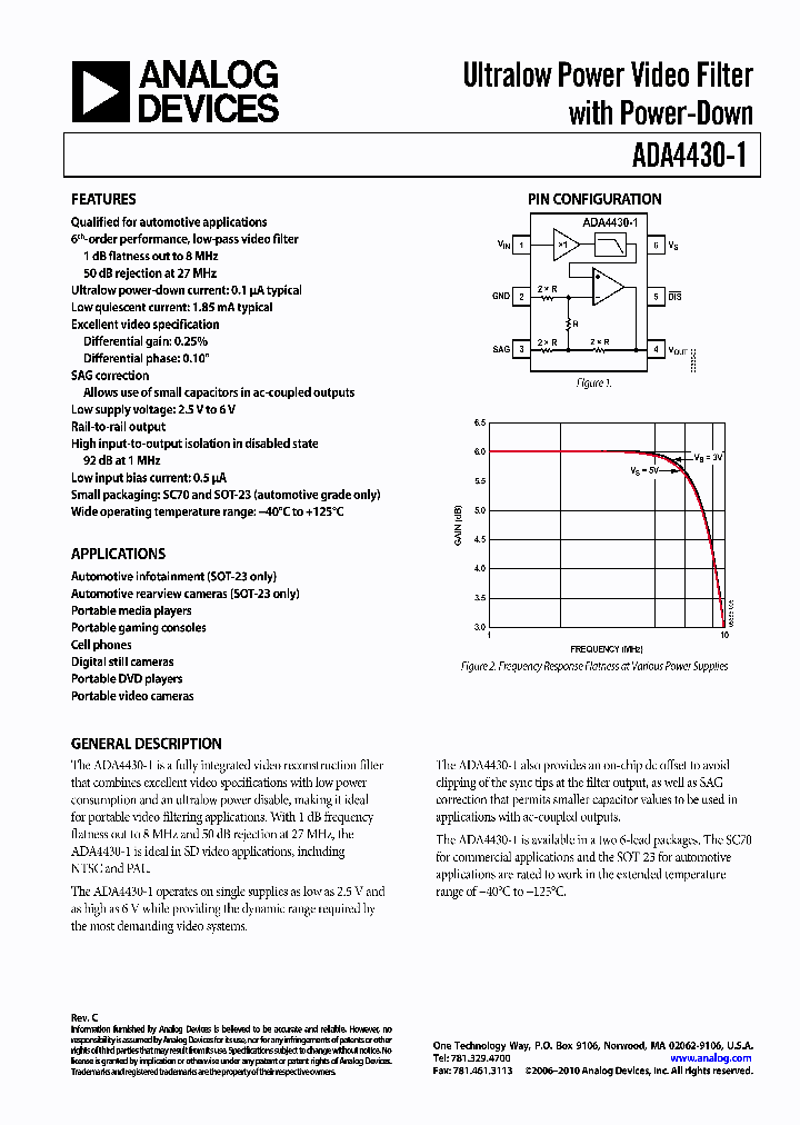 ADA4430-1YKSZ-R2_4518247.PDF Datasheet