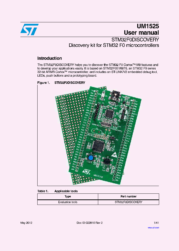 STM32F0DISCOVERY_4521844.PDF Datasheet