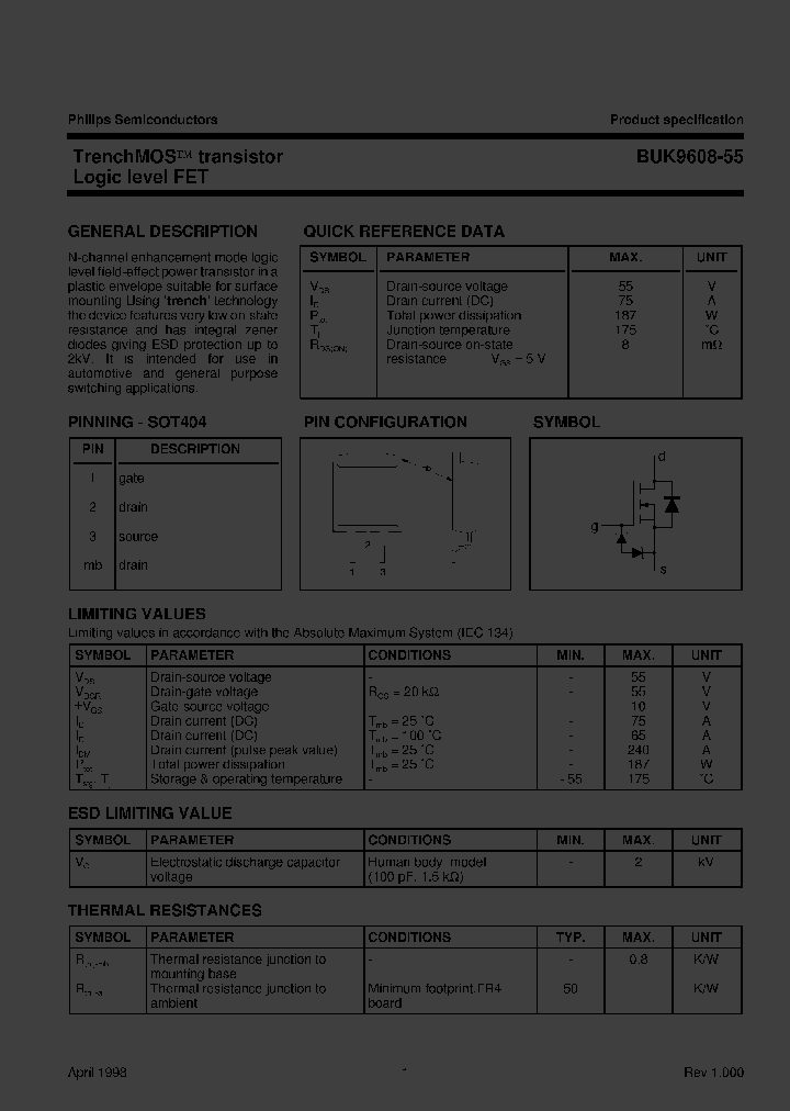 BUK9608-55TR_4523059.PDF Datasheet