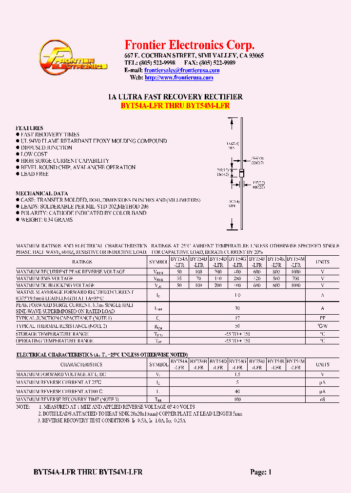 BYT54D-LFR_4523848.PDF Datasheet