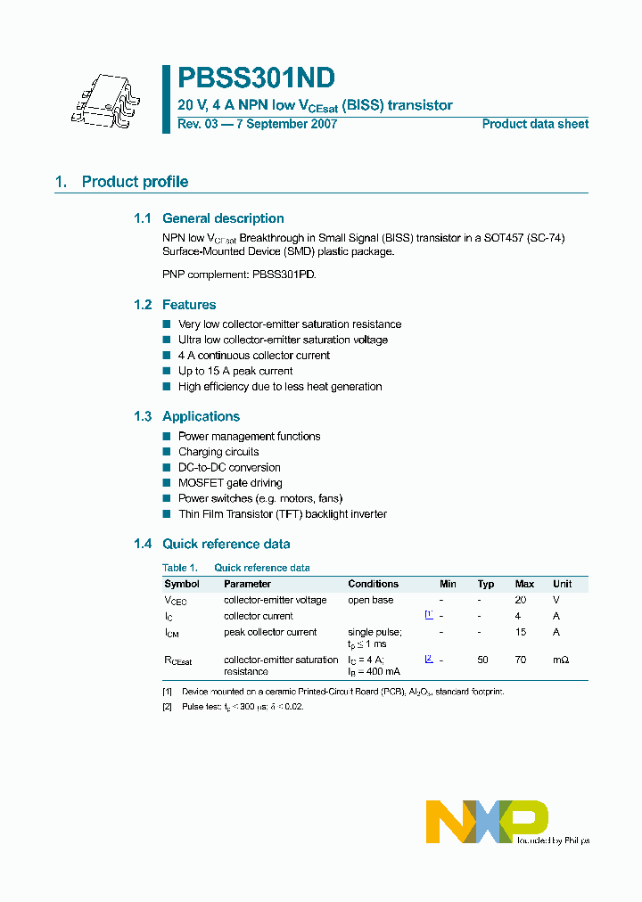 PBSS301ND_4525559.PDF Datasheet