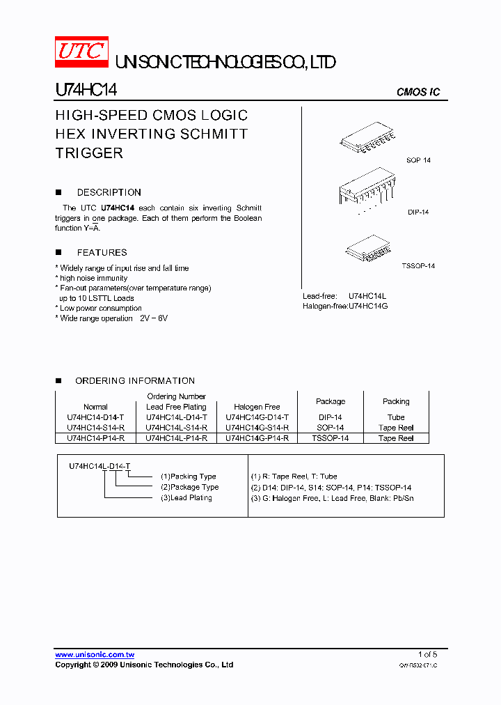 U74HC14-D14-T_4527148.PDF Datasheet