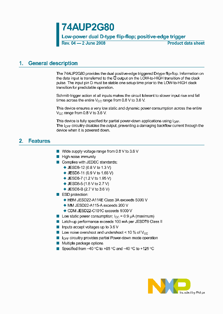 74AUP2G80GD125_4527542.PDF Datasheet