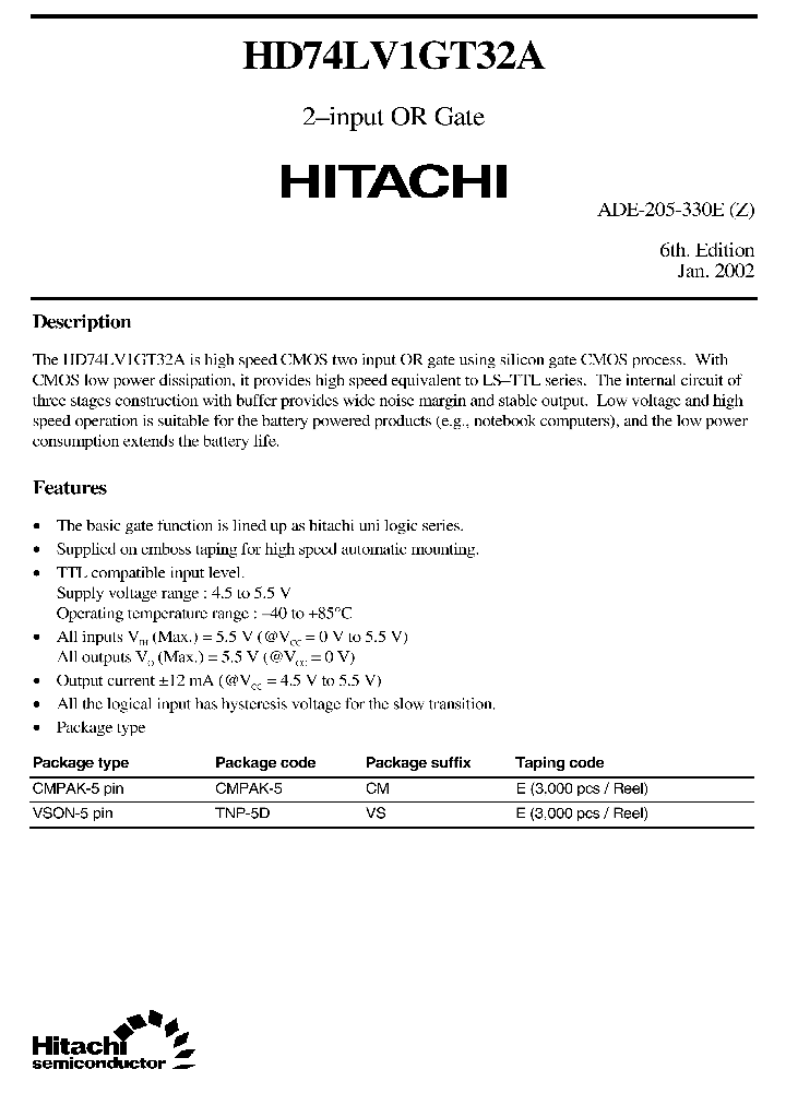HD74LV1GT32A_4526657.PDF Datasheet