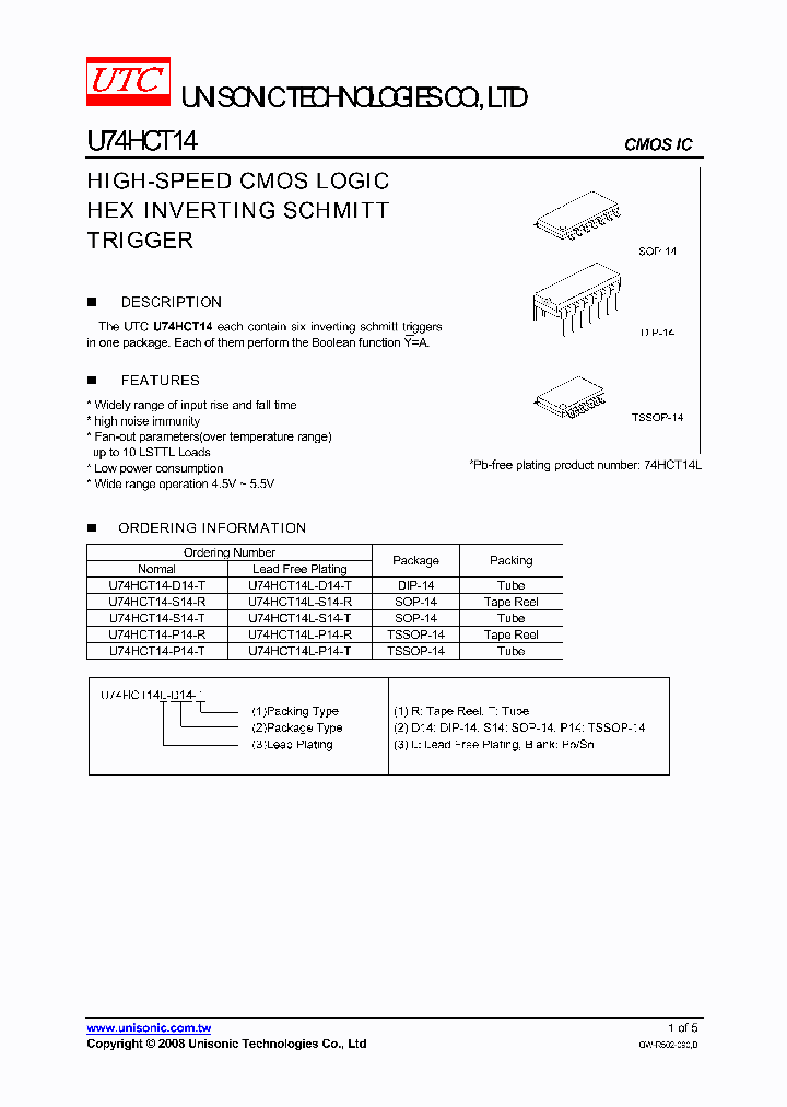 U74HCT14L-D14-T_4527151.PDF Datasheet