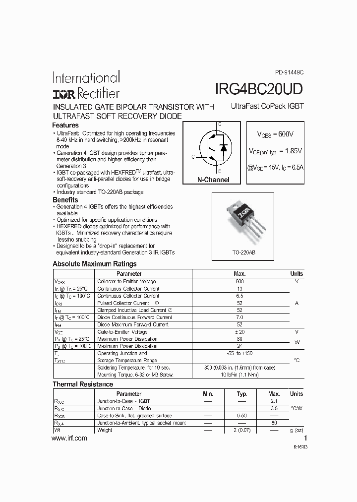 IRG4BC20UD_4528681.PDF Datasheet