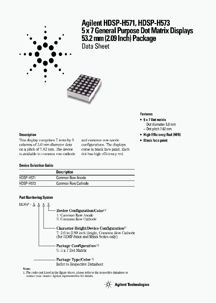 HDSP-H571_4532701.PDF Datasheet