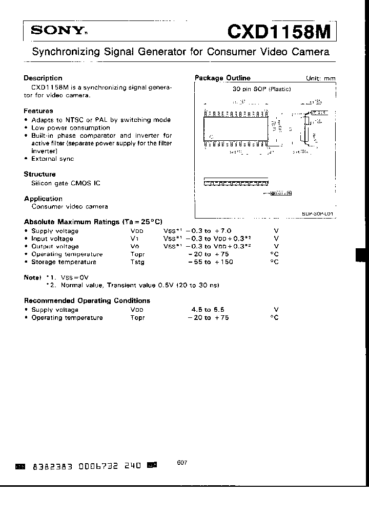 CXD1158M_4532910.PDF Datasheet