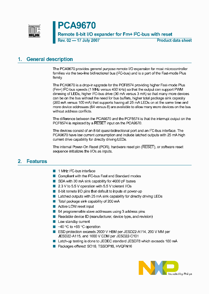 PCA9670BS_4534649.PDF Datasheet