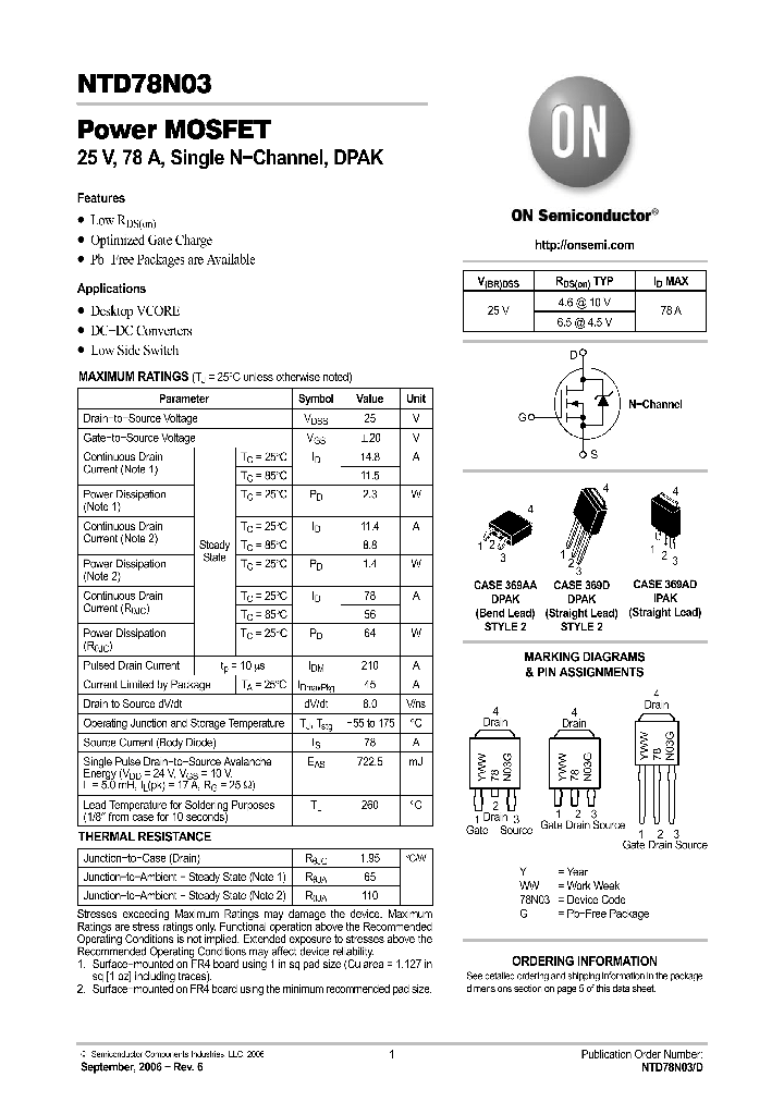 NTD78N03-35G_4536673.PDF Datasheet