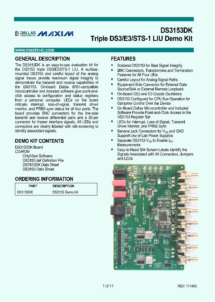DS3153DK_4536932.PDF Datasheet