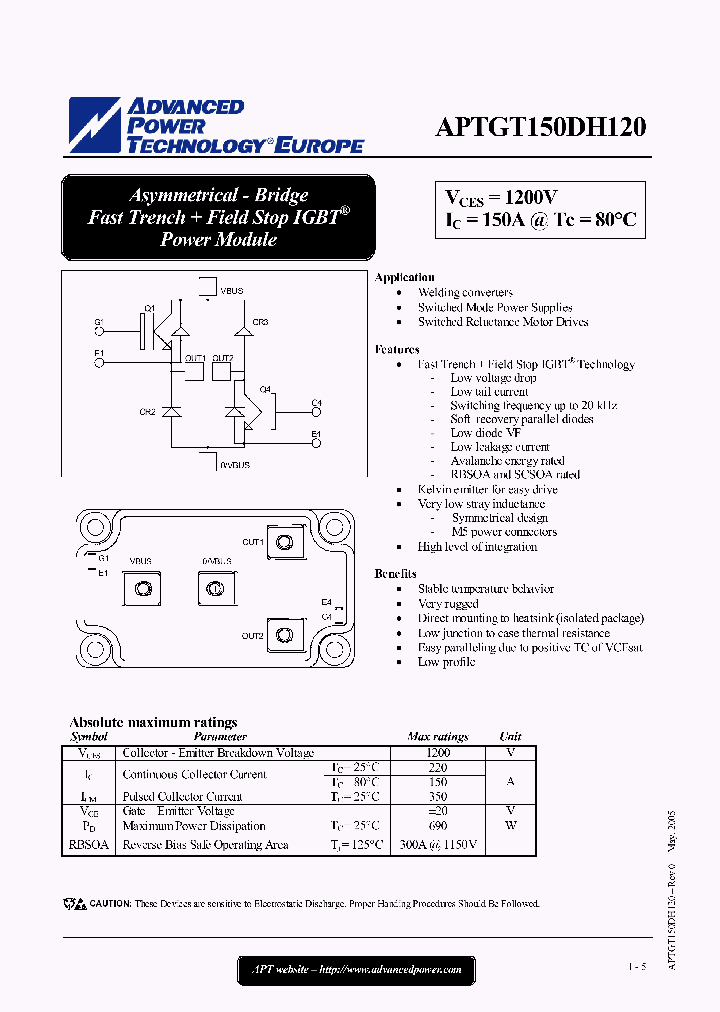 APTGT150DH120_4537336.PDF Datasheet