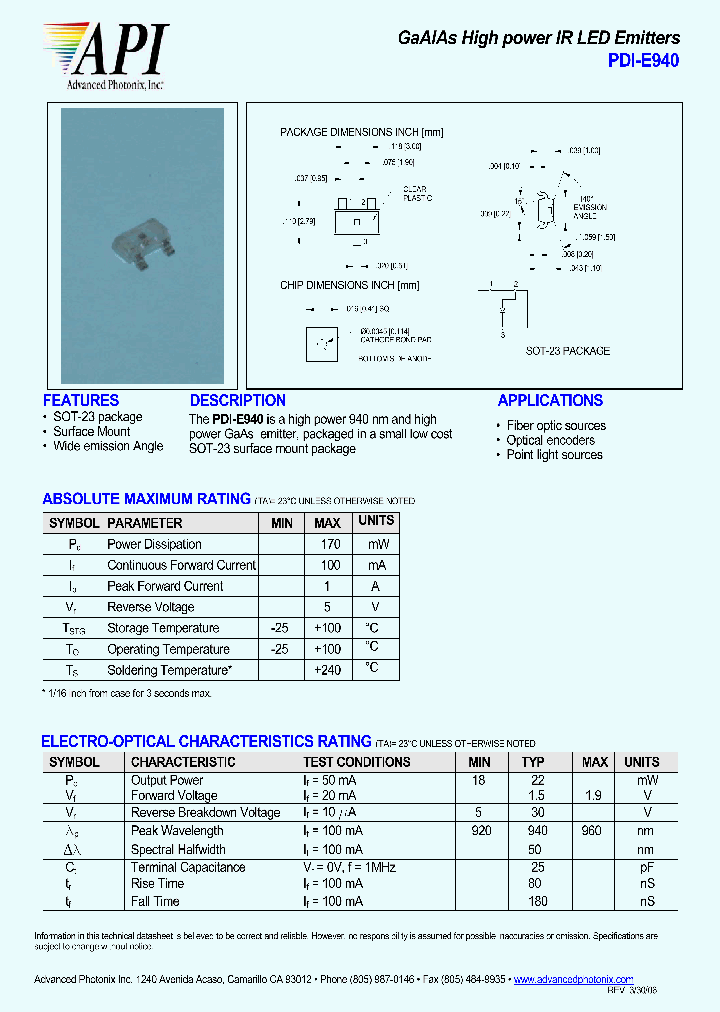 PDI-E940_4537763.PDF Datasheet