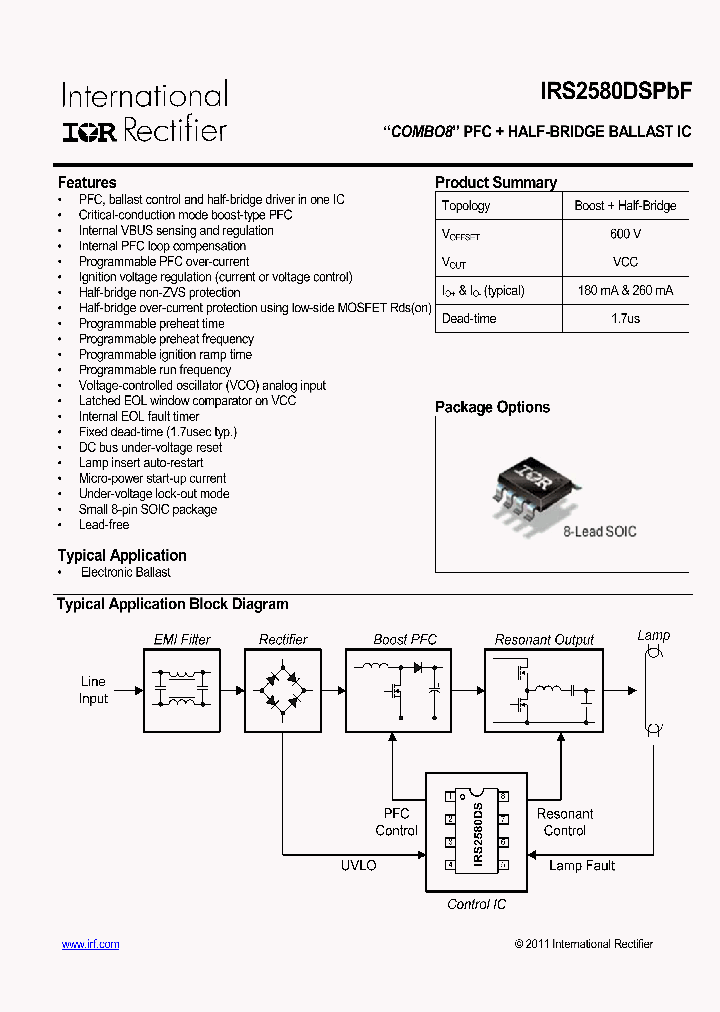 IRS2580DSPBF_4538221.PDF Datasheet