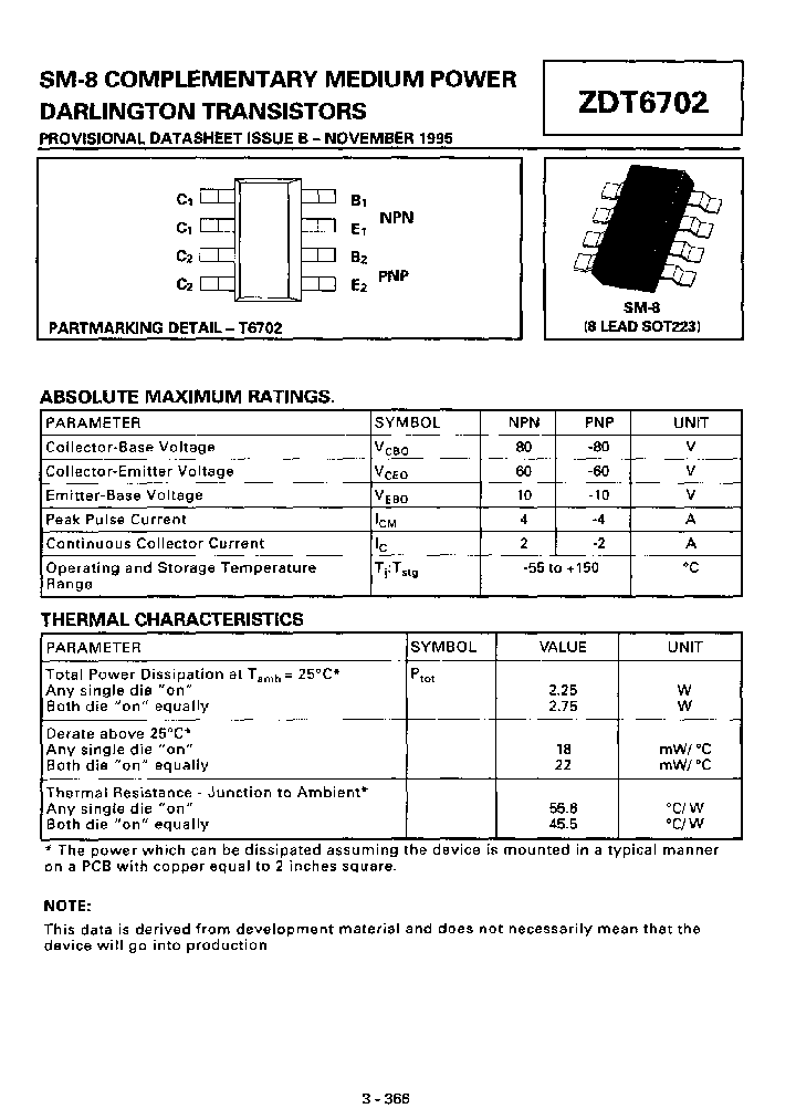 ZDT6702TA_4538955.PDF Datasheet