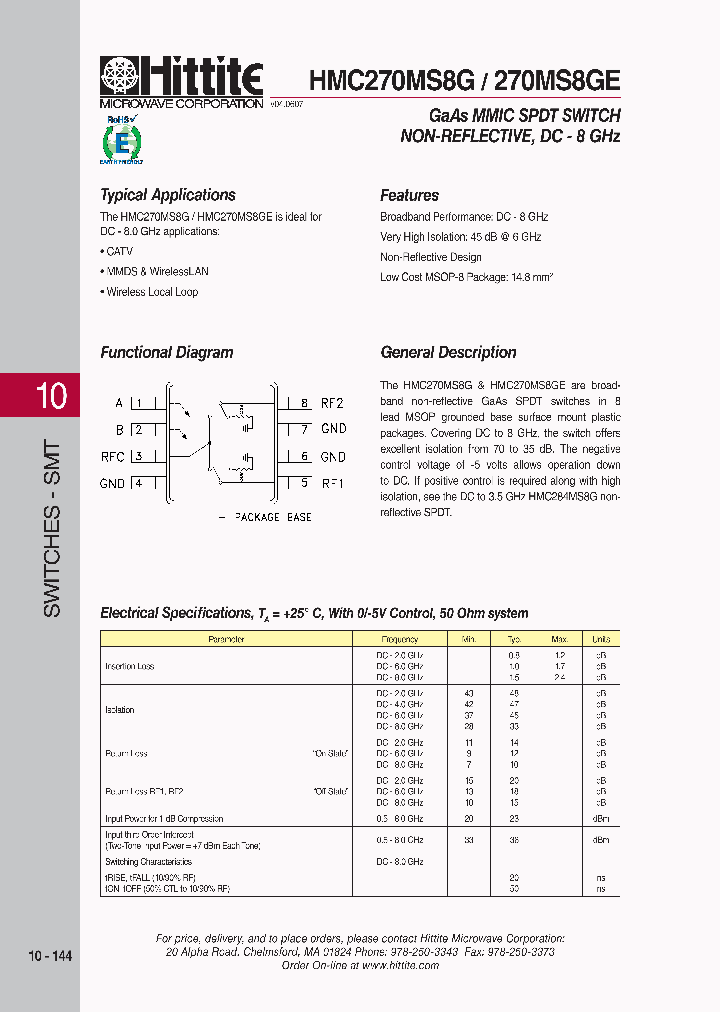HMC270MS8G08_4539710.PDF Datasheet
