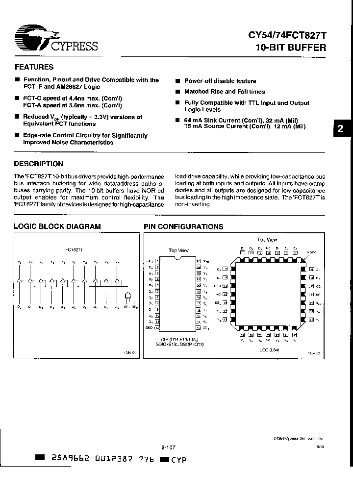 CY54FCT827ATDM_4539950.PDF Datasheet