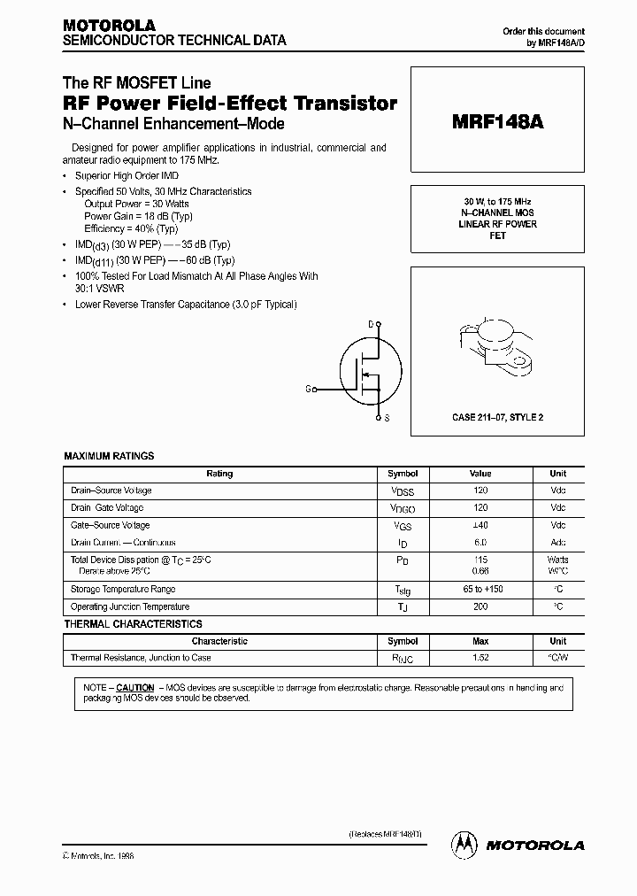 MRF148A_4541355.PDF Datasheet