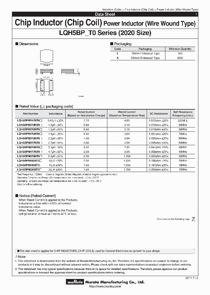 LQH5BPN6R8NT0P_4543329.PDF Datasheet