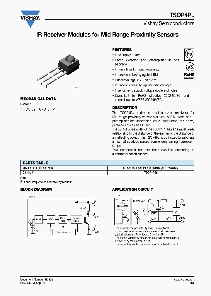 TSOP4P38_4545718.PDF Datasheet