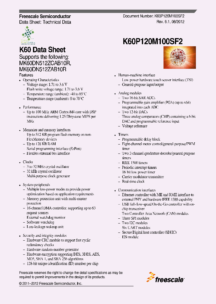 MK60DN512ZAB10R_4547290.PDF Datasheet