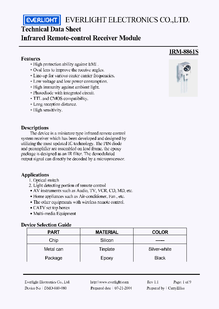 IRM-8861S_4547917.PDF Datasheet