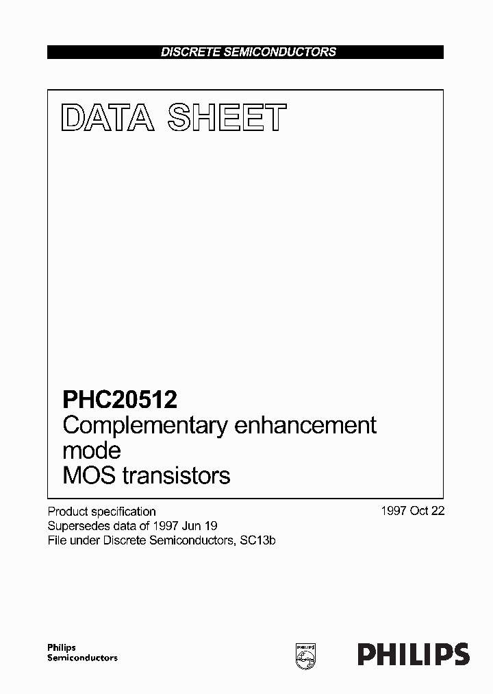 PHC20512_4549571.PDF Datasheet