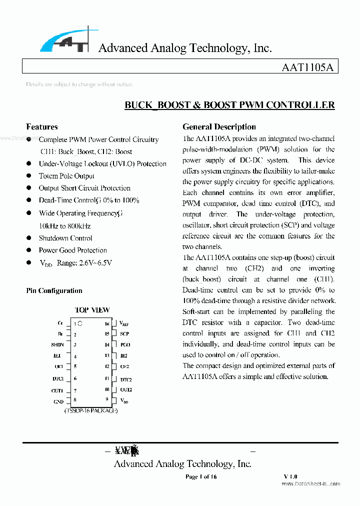 AAT1105A_4553122.PDF Datasheet
