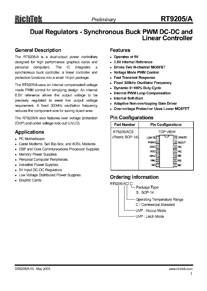 RT9205ACS_4553655.PDF Datasheet